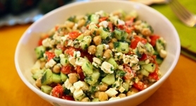 Tomato Cucumber Feta Salad