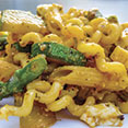 Pasta with Zucchini and Saffron Cream