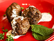 Faraway Forest Meatballs with Yogurt Sauce