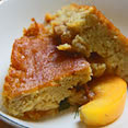 Peach and Fresh Fig Pudding
