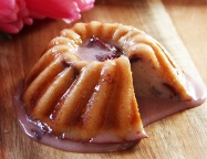 Mini Rhubarb Goat Cheese Bundt Cakes