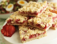 Strawberry Crumble Bars