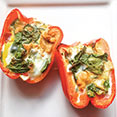 Egg & Veggie Stuffed Breakfast Peppers