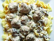 German Meatballs & Horseradish Cream Sauce