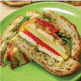 Roasted Vegetable Picnic Sandwich