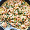 Shrimp Scampi with Orzo