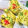 High Protein Vegan Breakfast Burritos