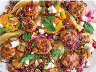 Grilled Fennel & Meatballs