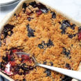 Gluten-Free Blueberry & Stone-fruit Crisp