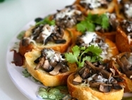 Portobello Mushroom Bruschetta